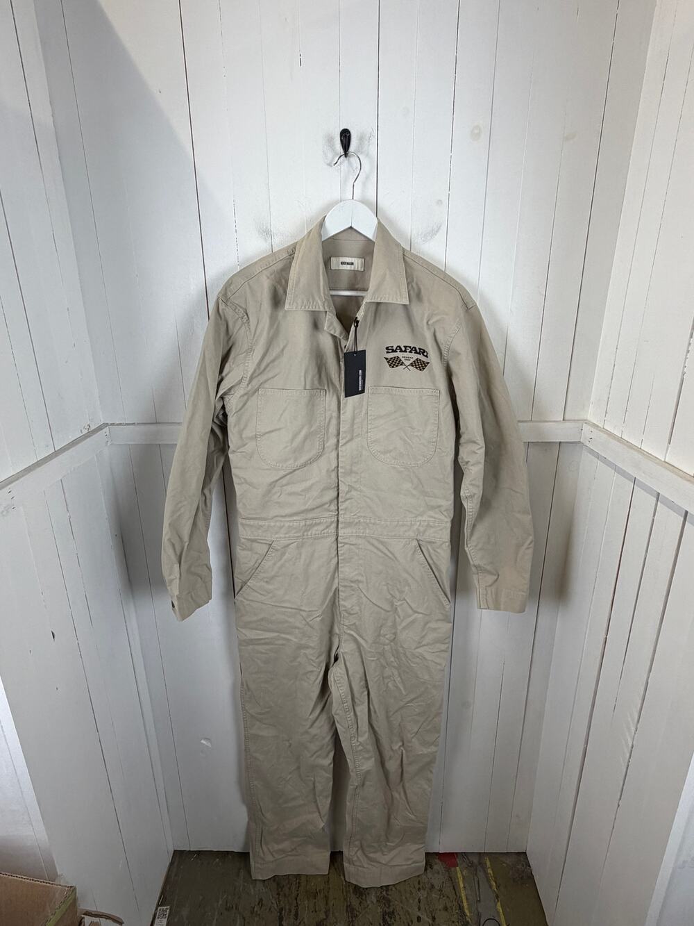 Buck Mason Tan Cotton Jumpsuit Romper Women's Size S NWT